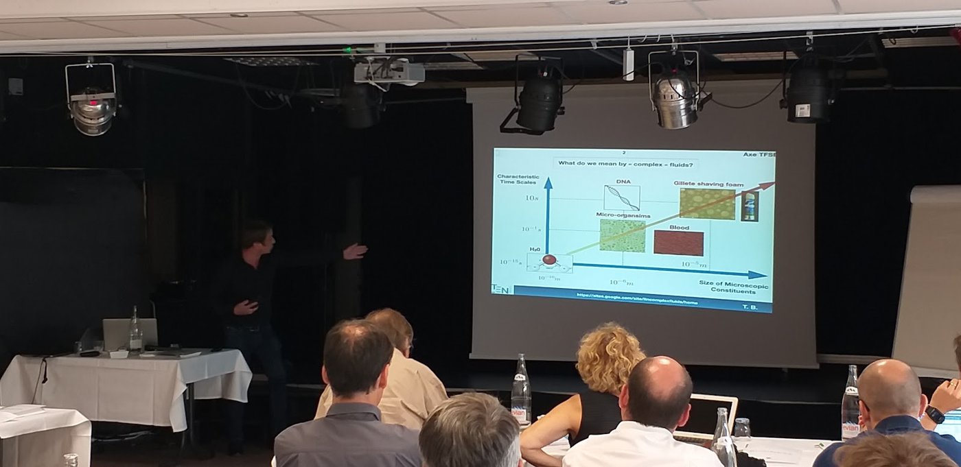 Teo Burghelea lecturing in front of an audience